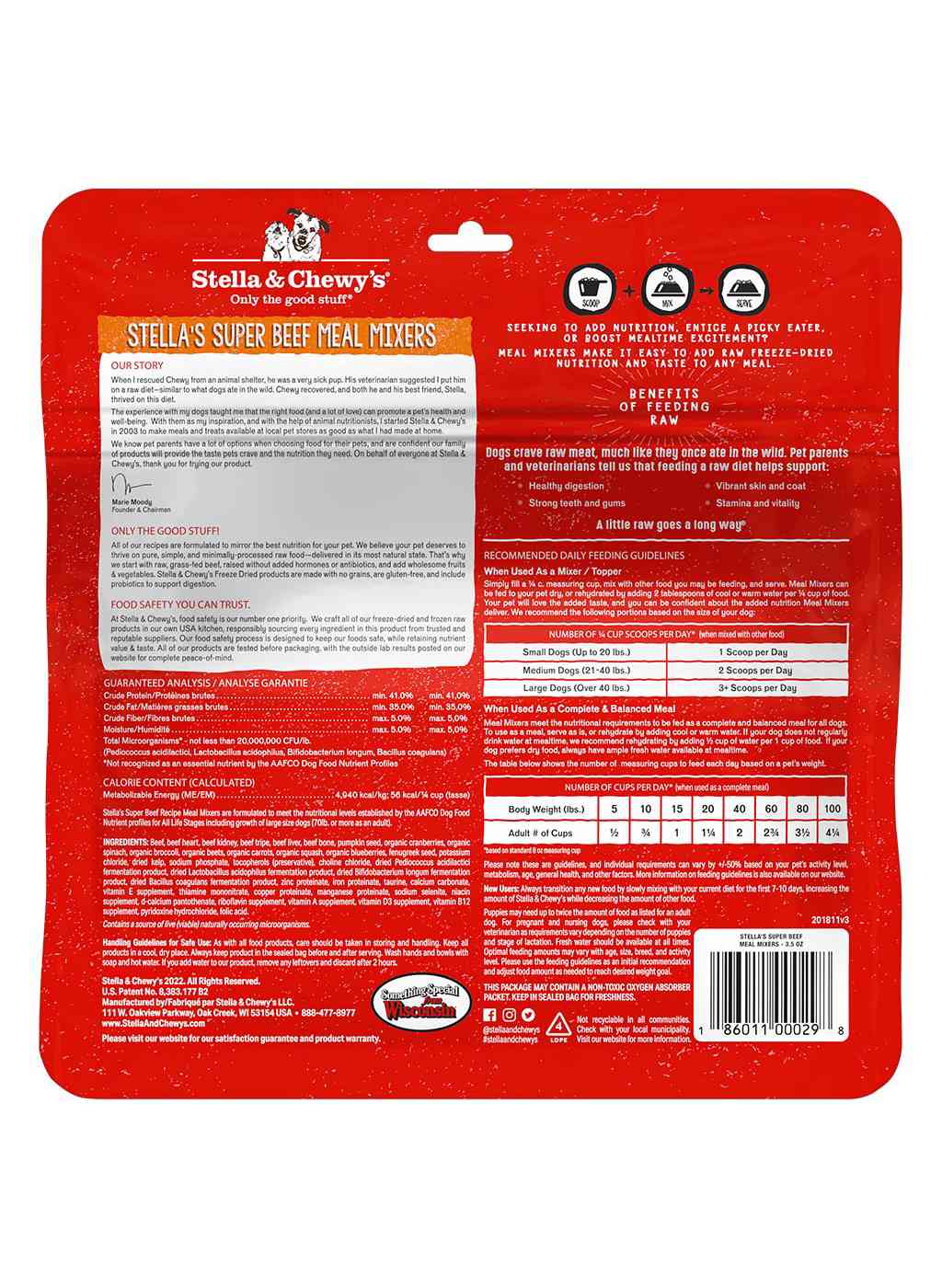 Stella & Chewy's Dog Freeze Dried Meal Mixers - Super Beef; image 11 of 12