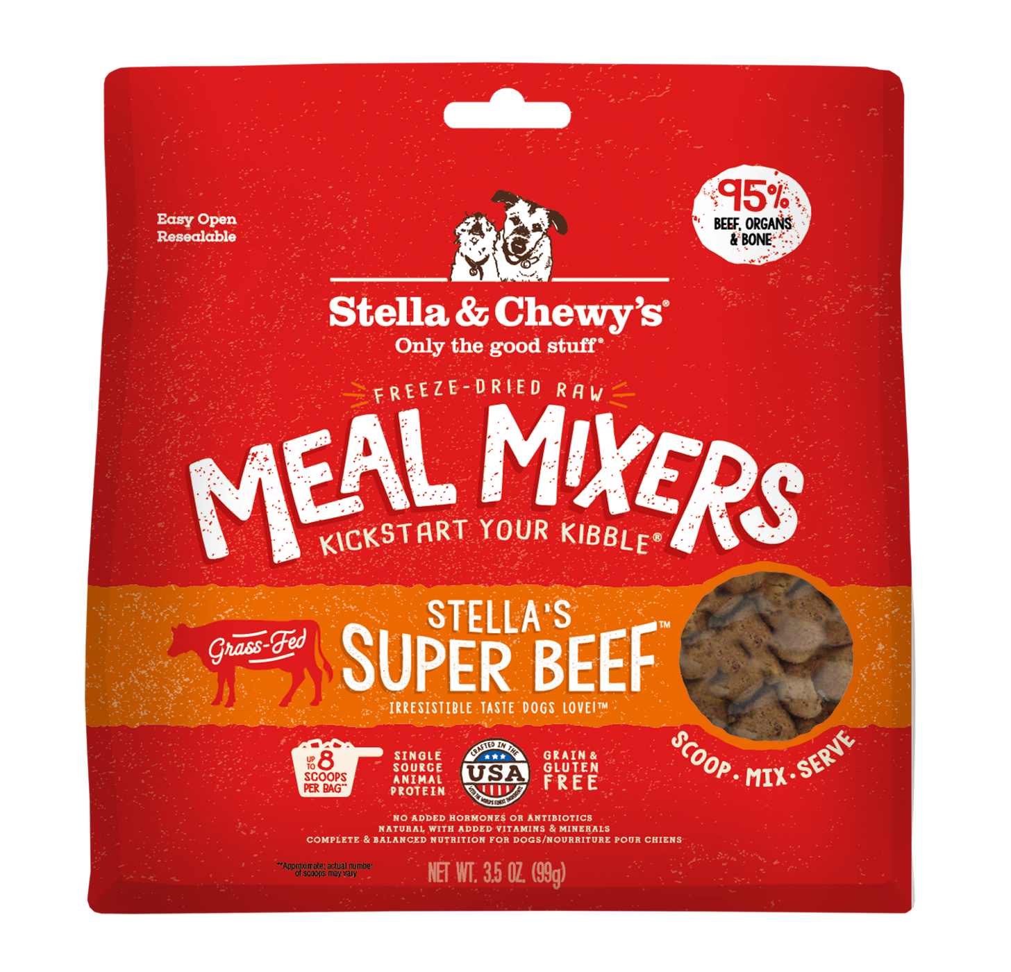 Stella & Chewy's Dog Freeze Dried Meal Mixers - Super Beef; image 1 of 12