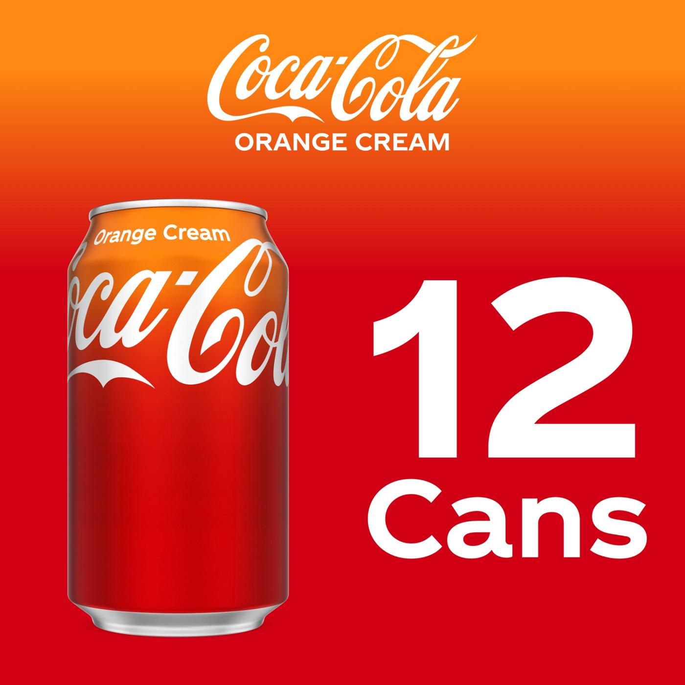 Coca-Cola Orange Cream 12 pk Cans; image 3 of 7
