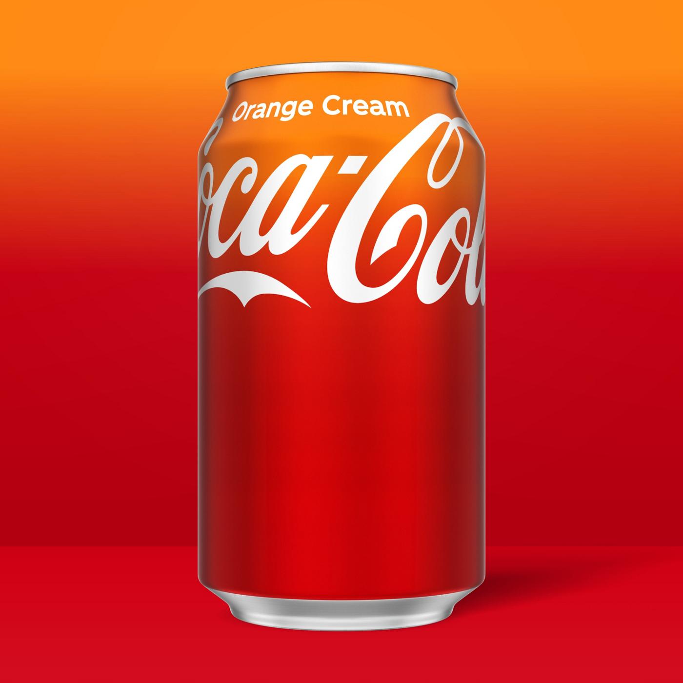 Coca-Cola Orange Cream 12 pk Cans; image 7 of 7