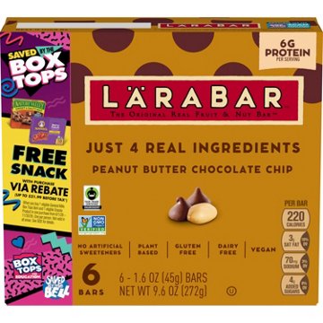 LÄRABAR Fruit & Nut Snack Bars - Peanut Butter Chocolate Chip