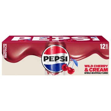 Pepsi Wild Cherry And Cream Soda Soft Drink 12 pk Cans