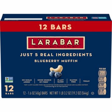 LÄRABAR Fruit & Nut Snack Bars - Blueberry Muffin
