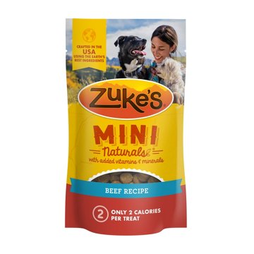Zuke's Mini Naturals Dog Training Treats - Real Beef, 3 oz