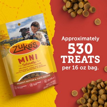 Zuke's Mini Naturals Dog Training Treats - Real Peanut Butter, 3 oz
