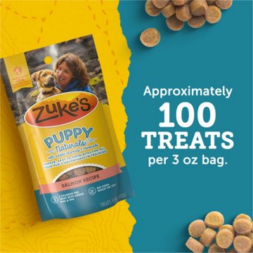 Zukes Puppy Naturals Puppy Training Treats - Real Salmon
