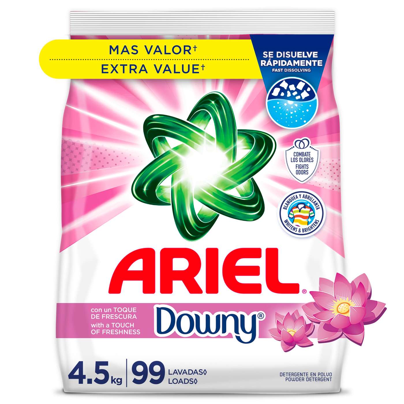 Ariel with a Touch of Downy Freshness, Powder Laundry Detergent, 99 Loads, April Fresh Scent; image 1 of 6