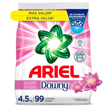 Ariel with a Touch of Downy Freshness, Powder Laundry Detergent, 99 Loads, April Fresh Scent, 158 oz