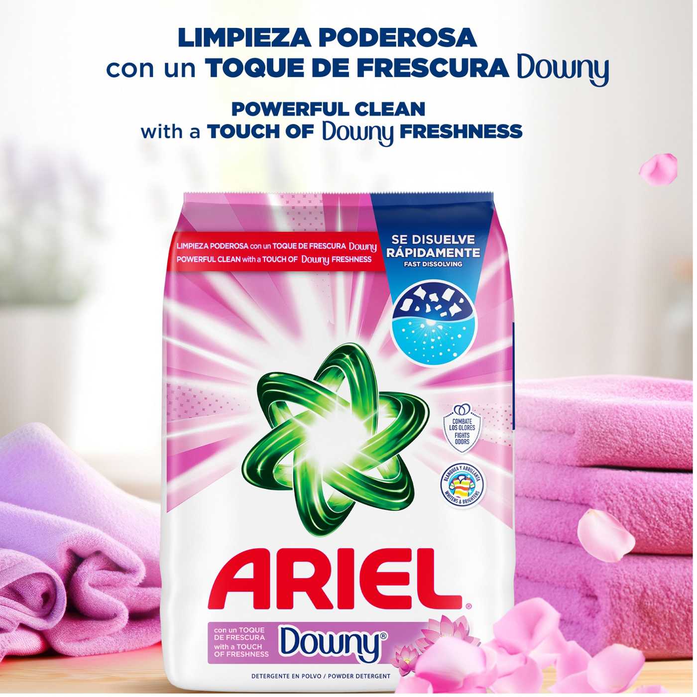 Ariel with a Touch of Downy Freshness, Powder Laundry Detergent, 99 Loads, April Fresh Scent; image 6 of 6