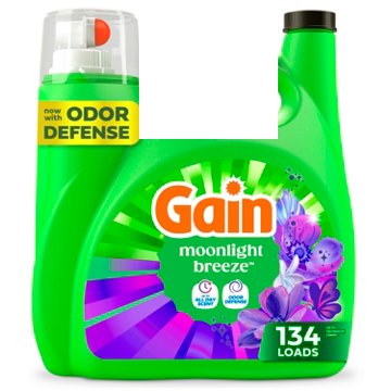Gain Liquid Laundry Detergent, 134 Loads - Moonlight Breeze Scent