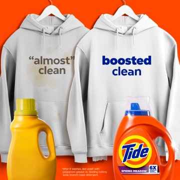 Tide Liquid Laundry Detergent, 64 Loads - Spring Meadow Scent