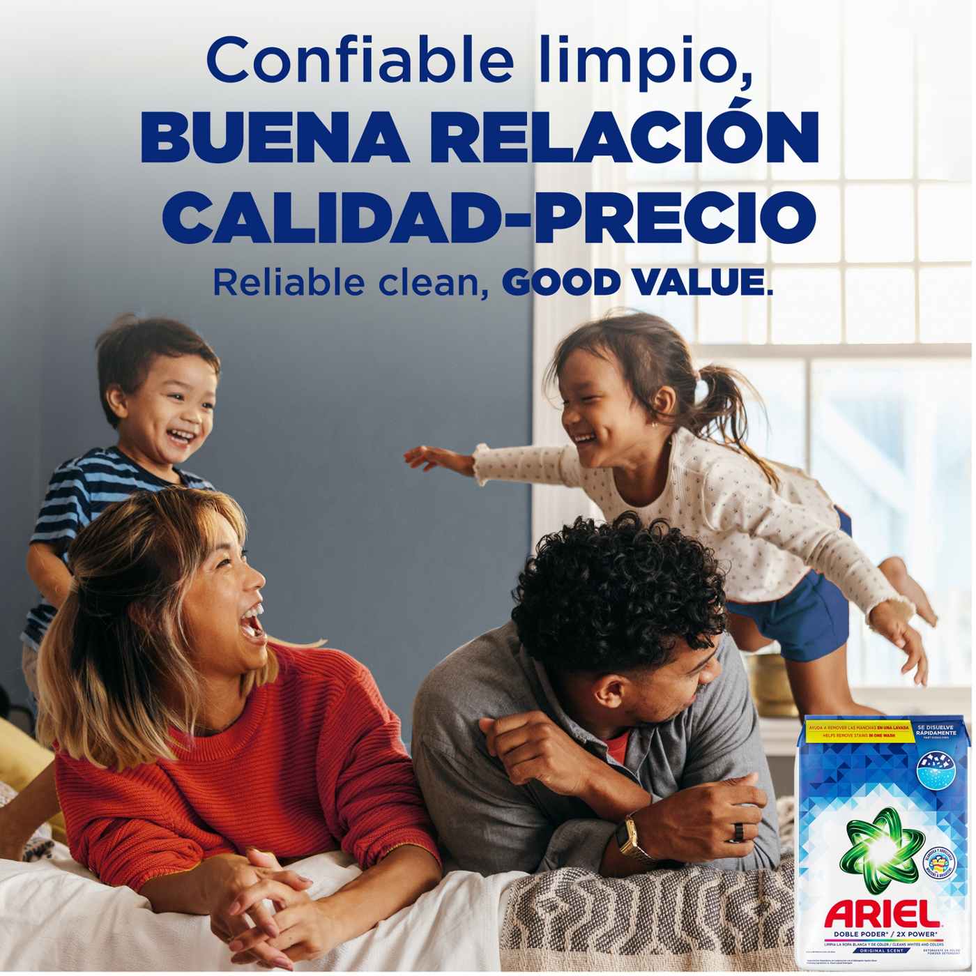 Ariel Powder Laundry Detergent, 132 Loads, Original Scent; image 9 of 10