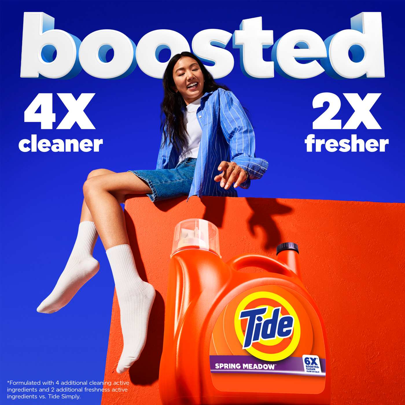 Tide Liquid Laundry Detergent, 100 Loads - Spring Meadow Scent; image 6 of 8