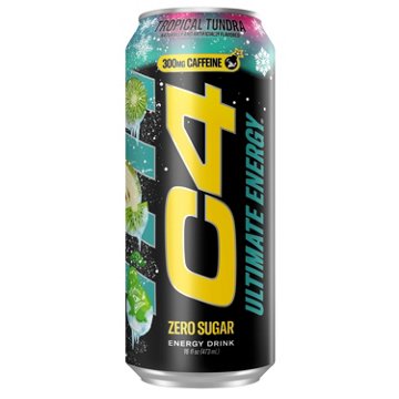 C4 Ultimate Energy Zero Sugar Ultimate Energy Drink - Tropical Tundra Frost