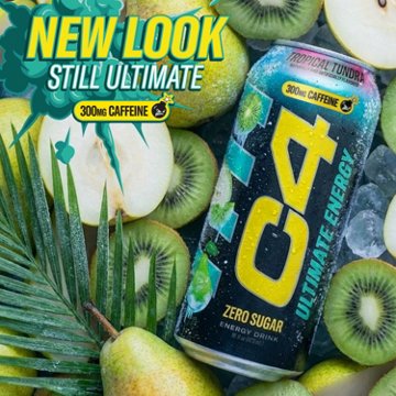 C4 Ultimate Energy Zero Sugar Ultimate Energy Drink - Tropical Tundra Frost