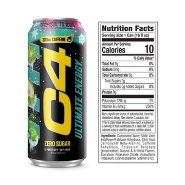 C4 Ultimate Energy Zero Sugar Ultimate Energy Drink - Tropical Tundra Frost