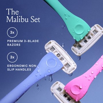 Billie The Malibu Set 3-Blade Disposable Razors
