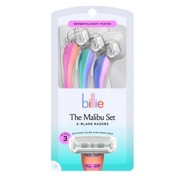 Billie The Malibu Set 3-Blade Disposable Razors
