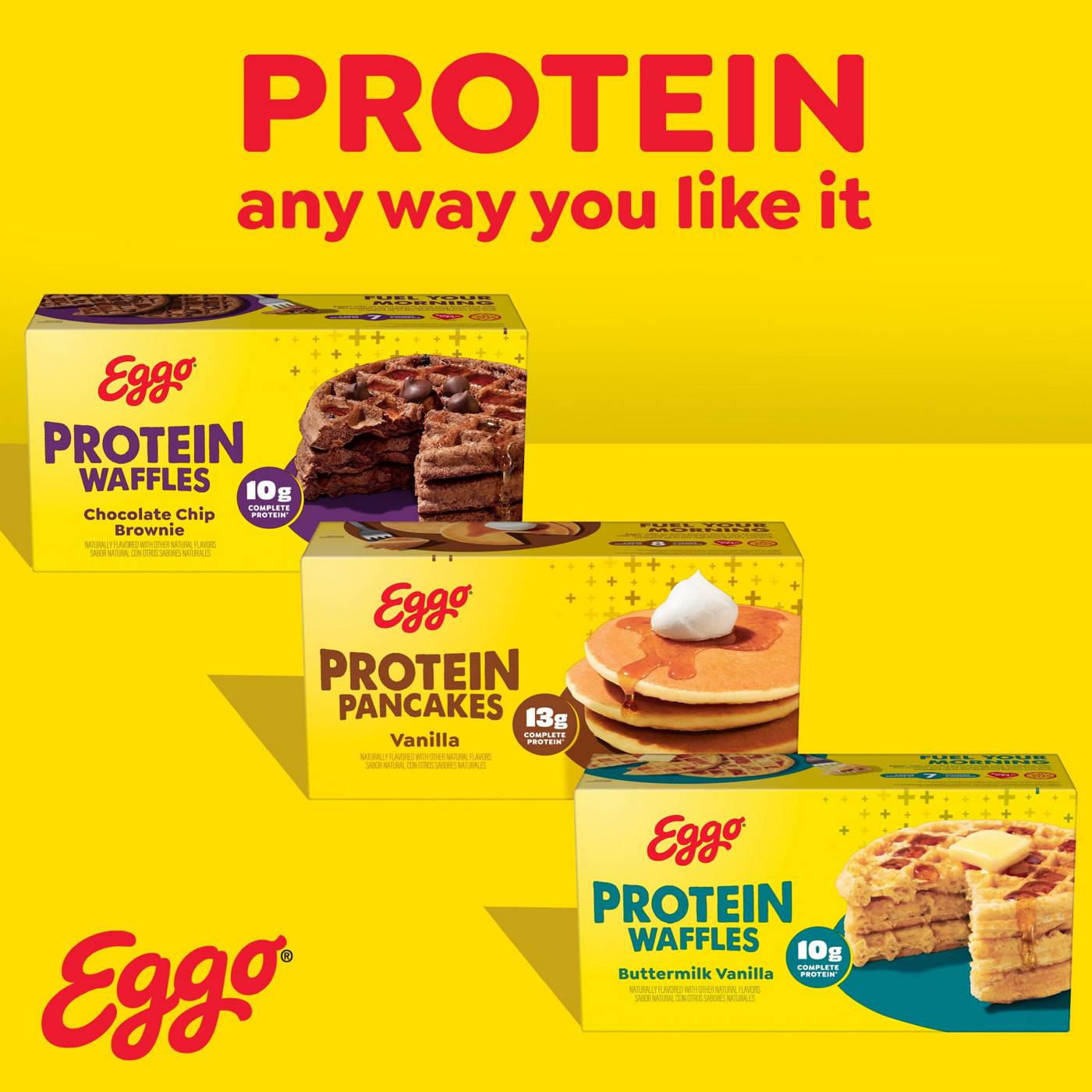 Eggo Buttermilk Vanilla 10g Protein Frozen Waffles; image 7 of 10