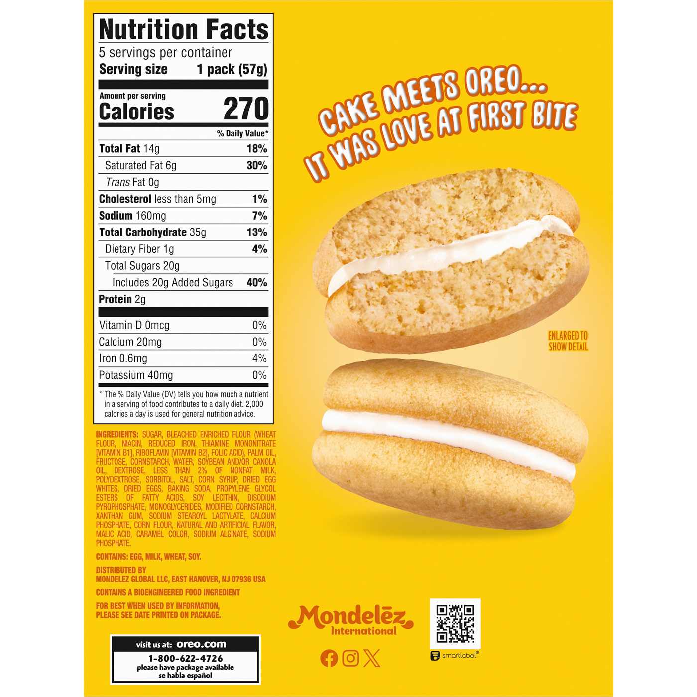 OREO Golden Cakesters Soft Snack Cakes Two-Packs; image 9 of 10