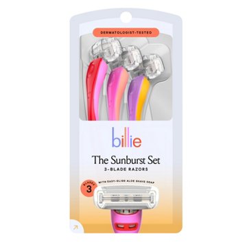 Billie The Sunburst Set 3-Blade Disposable Razors
