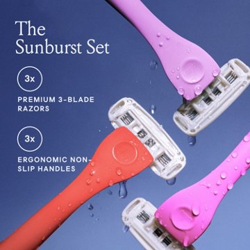 Billie The Sunburst Set 3-Blade Disposable Razors