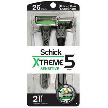 Schick Xtreme Sensitive 5-Blade Disposable Razors