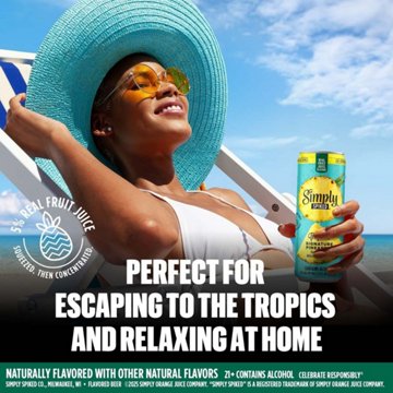 Simply Spiked Lemonade Tropical Variety 12 pk Cans, 12 oz