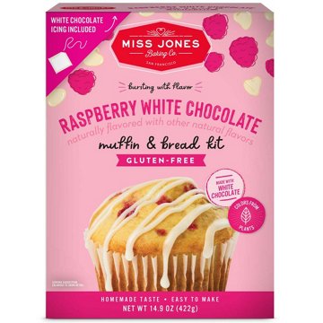 Miss Jones Raspberry White Chocolate Muffin & Bread Kit, 14.9 oz