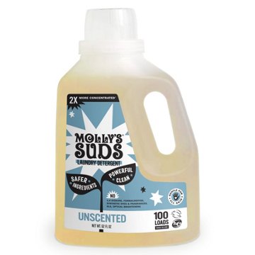 Molly's Suds Laundry Detergent, 100 Loads - Unscented, 52 oz