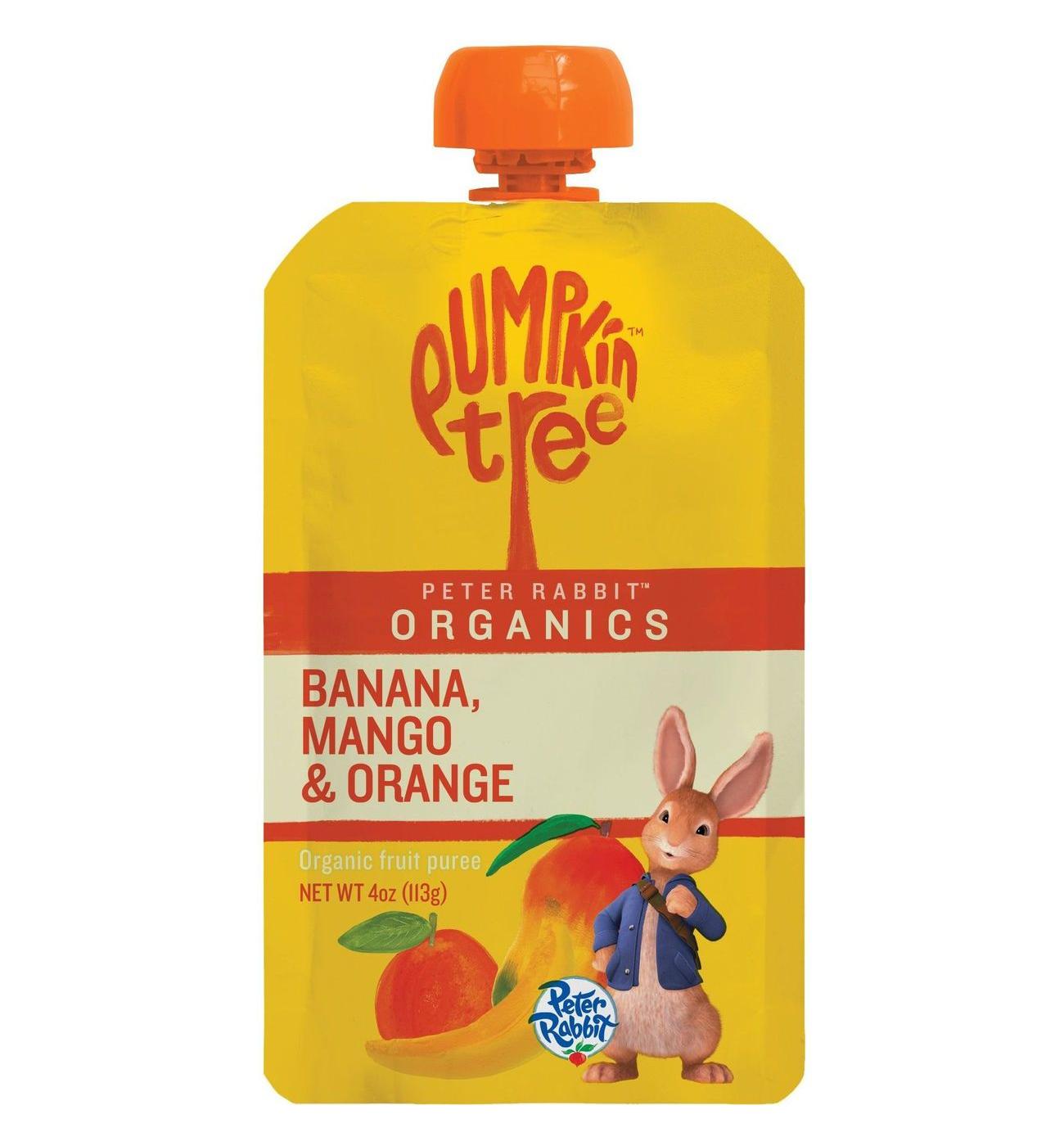Pumpkin Tree Organics Fruit Puree - Banana Mango & Orange; image 1 of 2