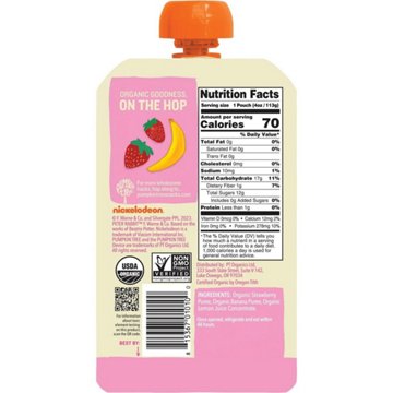 Pumpkin Tree Organics Fruit Puree - Strawberry & Banana, 4 oz
