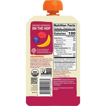 Pumpkin Tree Organics Fruit Puree - Banana Raspberry & Blueberry, 4 oz