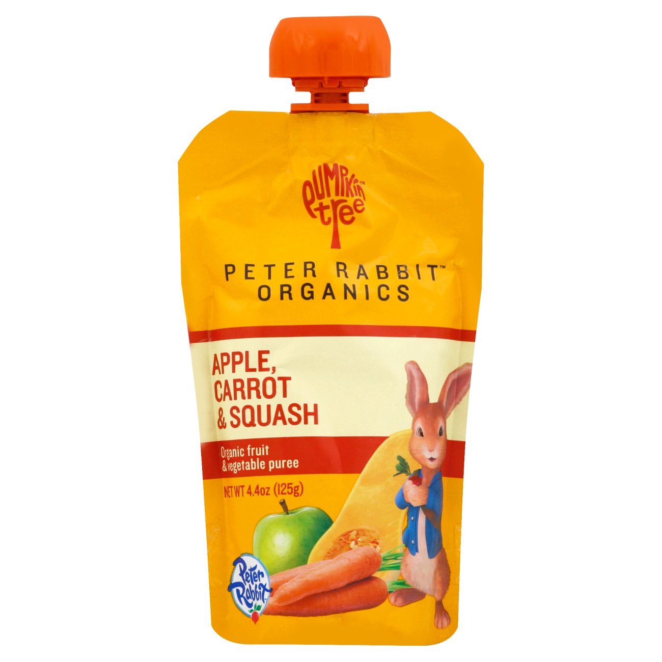 Peter Rabbit Organics Apple Carrot & Squash Fruit Puree, 4.4 oz ...