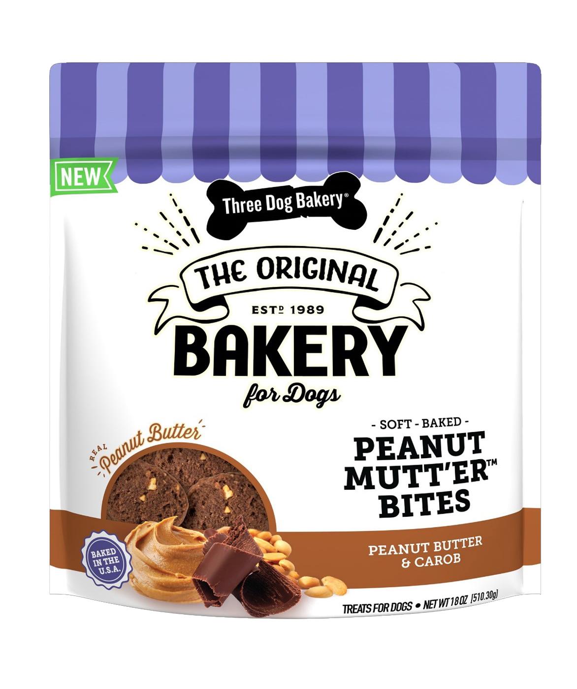 Three Dog Bakery Peanut Mutter Bites - Shop Soft & chewy treats at H-E-B