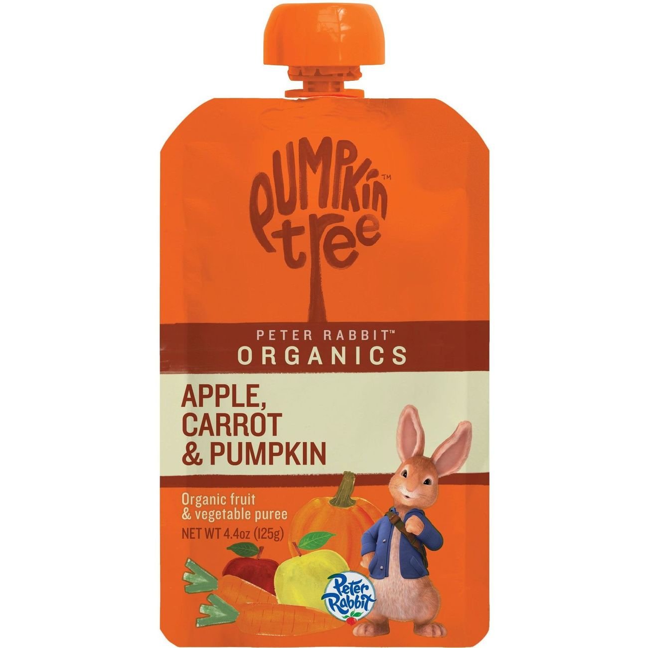 Pumpkin Tree Organics Fruit & Vegetable Puree - Apple Carrot & Pumpkin ...