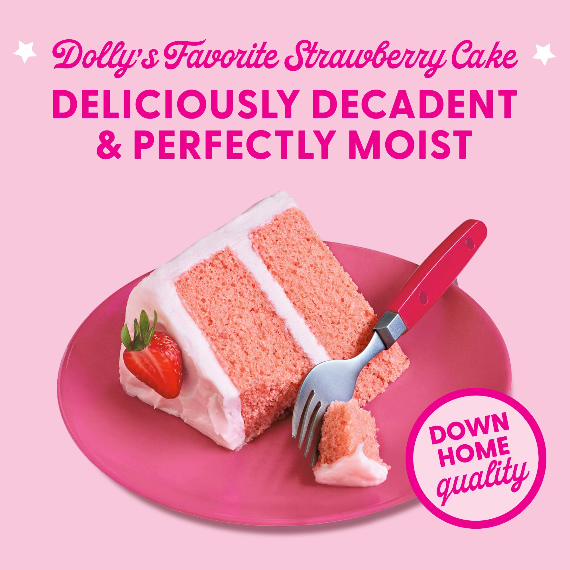 Dolly Parton's Strawberry Cake Mix - Shop Baking mixes at H-E-B