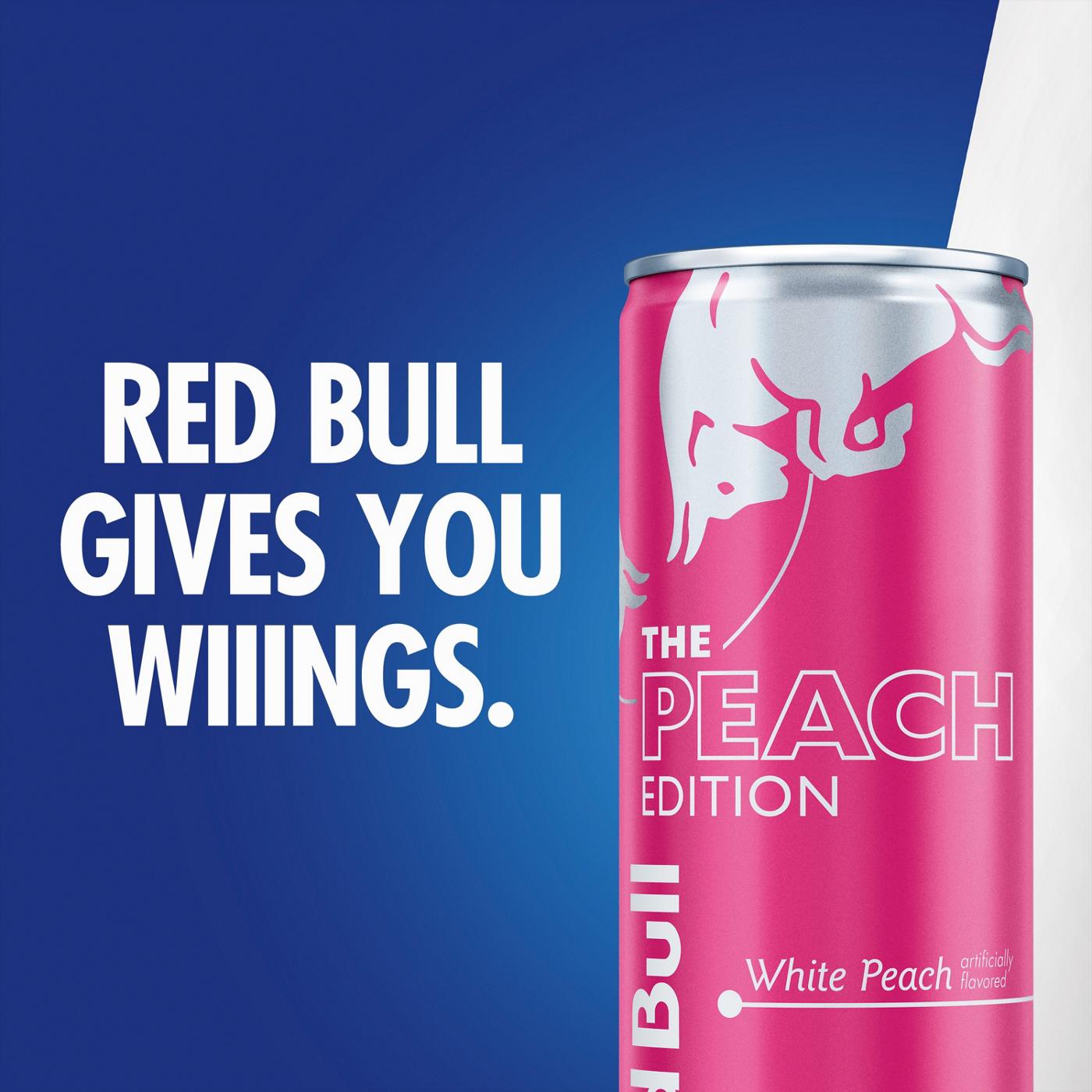 Red Bull Peach Edition Energy Drink - White Peach; image 6 of 6