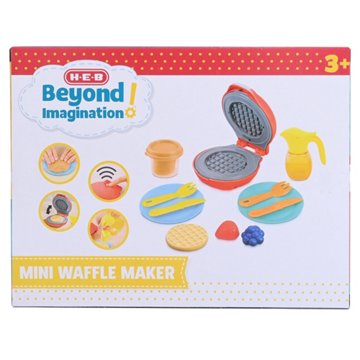 H-E-B Beyond Imagination! Mini Waffle Maker Playset, 12 pc