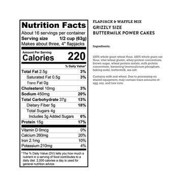 Kodiak 15g Protein Power Cakes Flapjack & Waffle Mix - Buttermilk, 36 oz