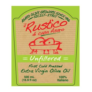 Rustico di Casa Asaro Unfiltered Italian Extra Virgin Olive Oil
