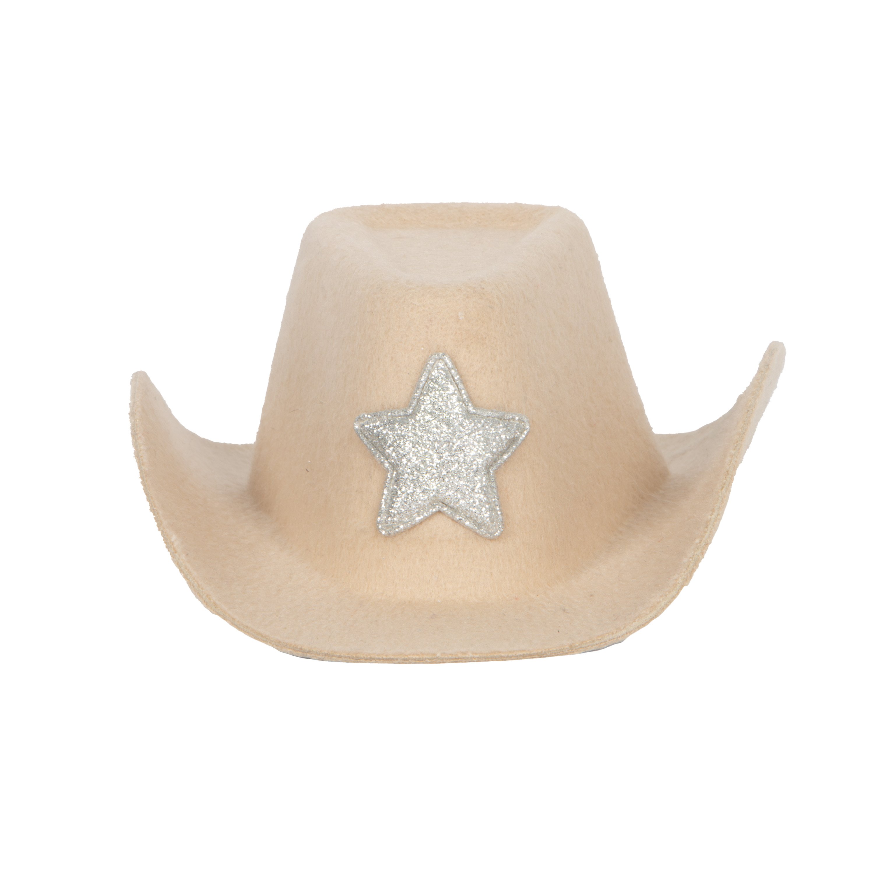 Boutique Western Cowgirl Hat Khaki Sparkle Adjustable Shell Star Charm Band NWT Women main image 4