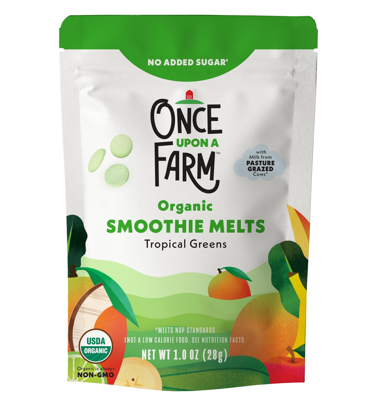 Once Upon a Farm Organic Toddler Smoothie Melts - Tropical Greens; image 1 of 2