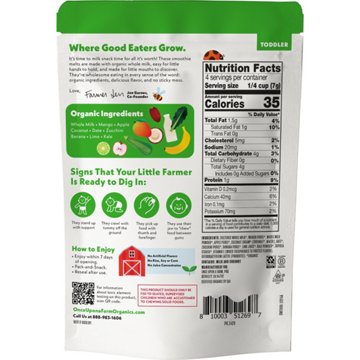 Once Upon a Farm Organic Toddler Smoothie Melts - Tropical Greens, 1 oz