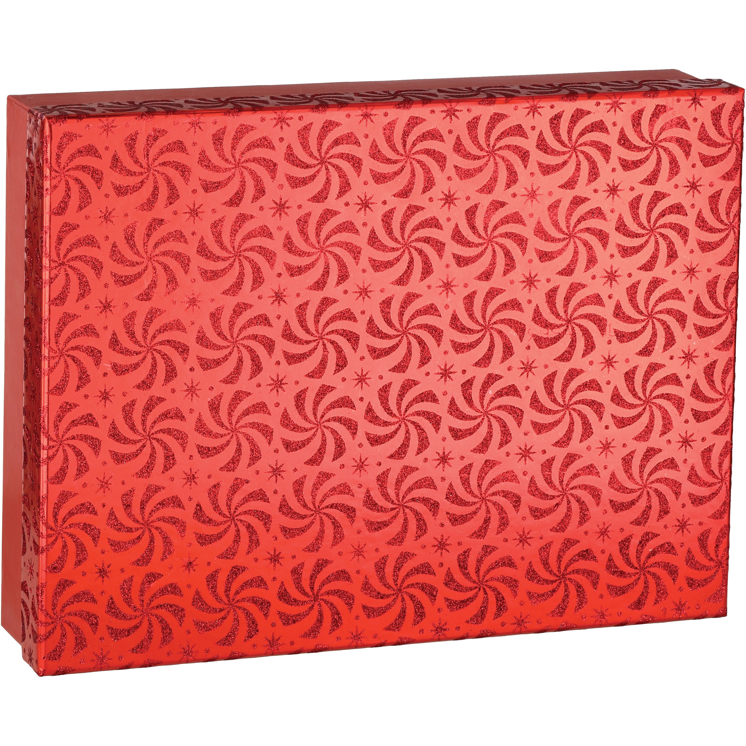 Destination Holiday Red Glitter Rigid Box - Shop Gift wrap at H-E-B