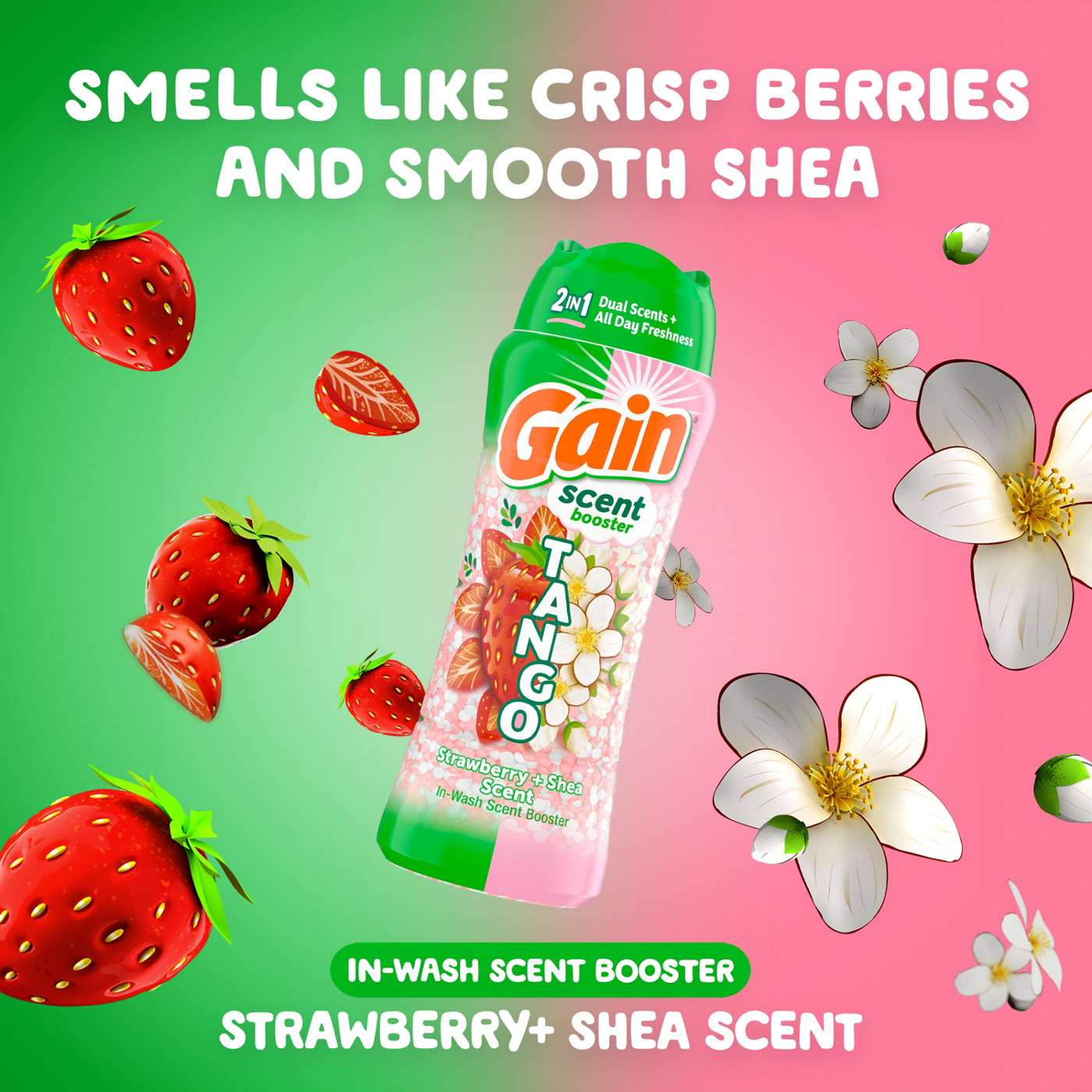 Gain Tango 2-in-1 Laundry Scent Booster Beads - Strawberry & Shea Scent; image 2 of 10