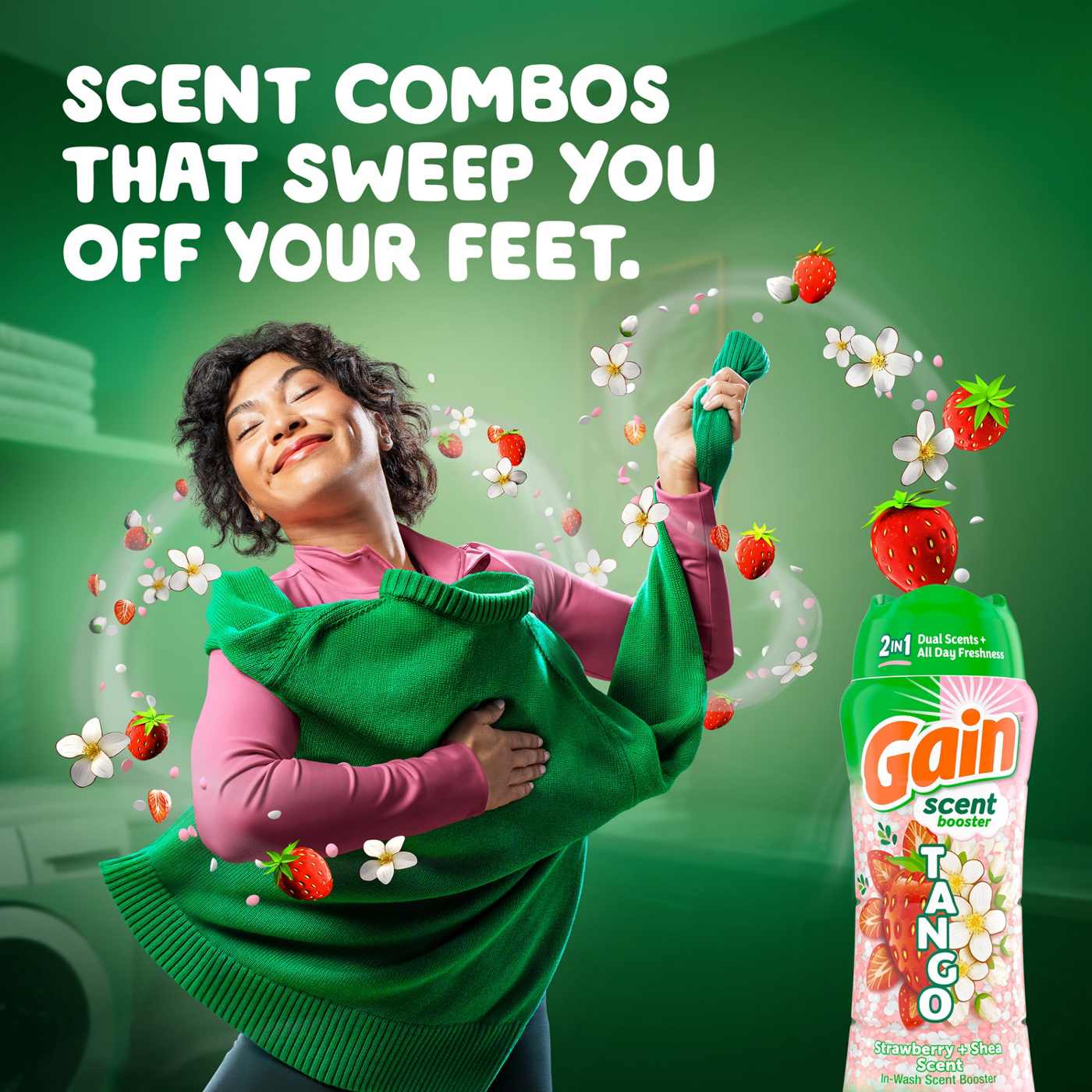 Gain Tango 2-in-1 Laundry Scent Booster Beads - Strawberry & Shea Scent; image 9 of 10