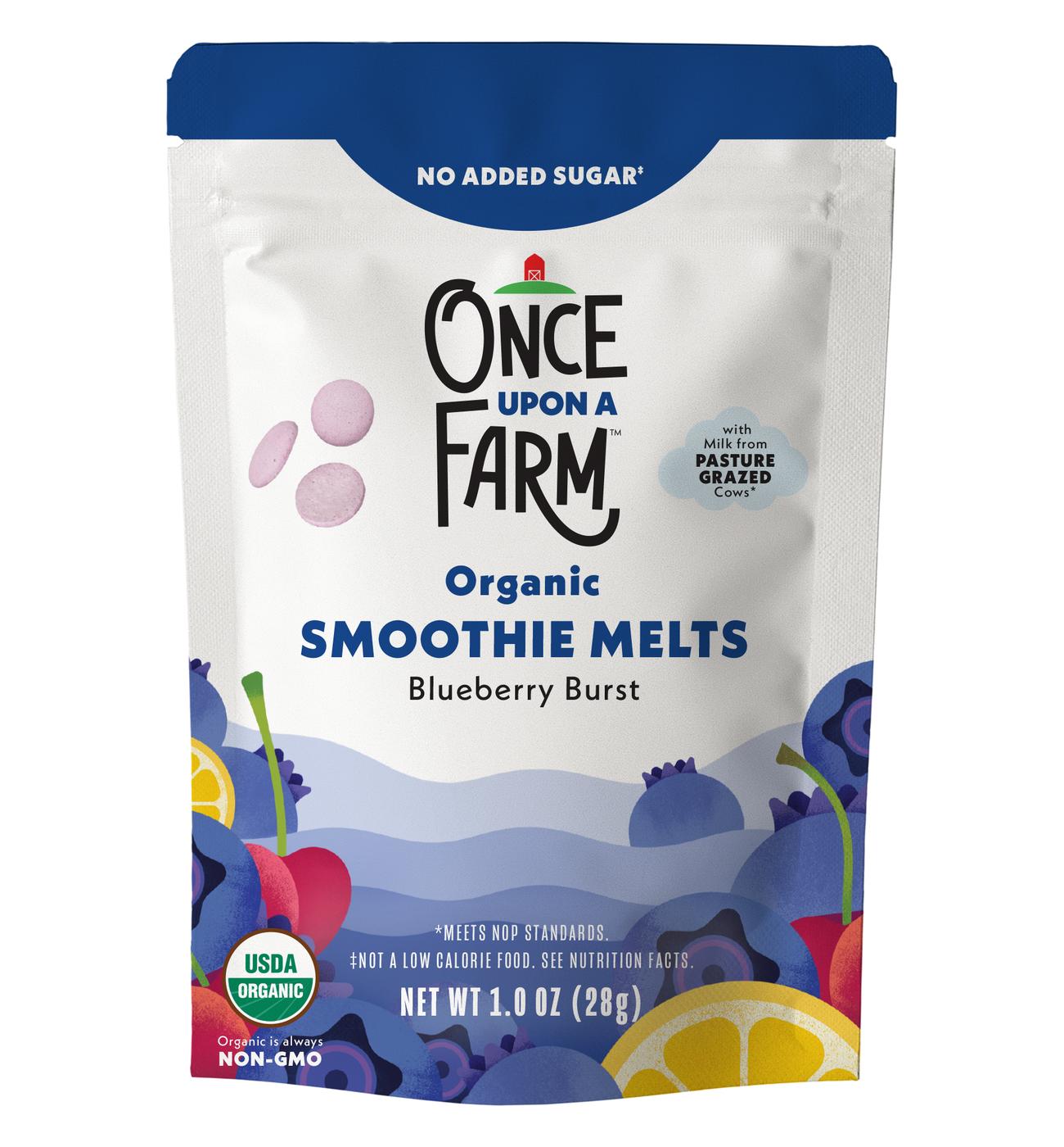 Once Upon a Farm Organic Smoothie Melts Blueberry Burst; image 1 of 2