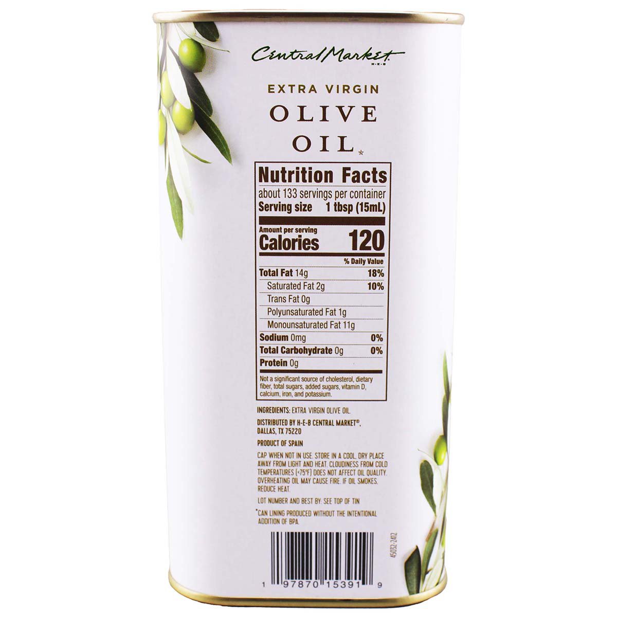 Central Market Hojiblanca Extra Virgin Olive Oil - Shop Oils at H-E-B