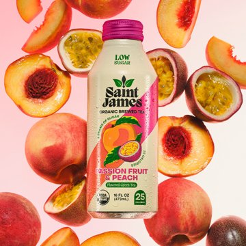 Saint James Passion Fruit & Peach Organic Green Tea